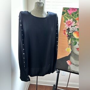 NWT LANE BRYANT CAPE STYLE BLOUSE W/STUD ACCENTS SIZE 22/24